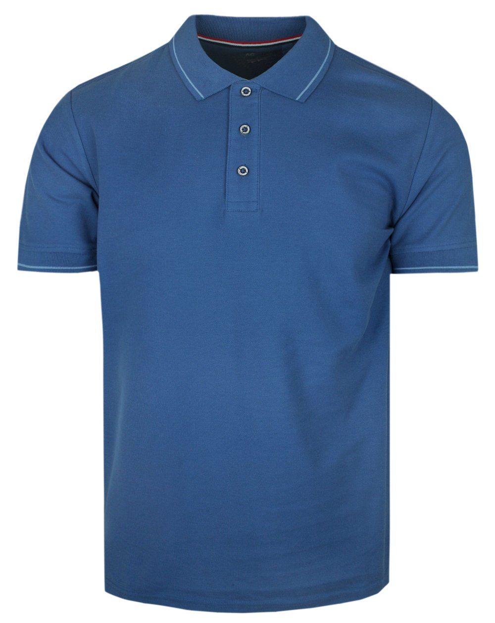 Klasyczna, Męska Koszulka Polo - Adriano Guinari - Niebieska