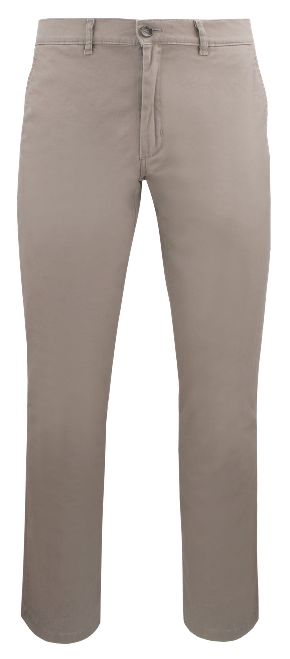 Męskie, Bawełniane Spodnie Typu Chinos - Victorio - Beżowe