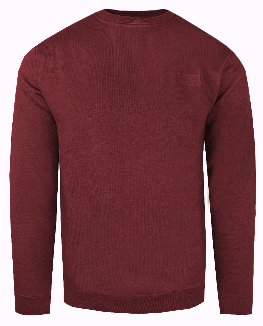 Miękka i Wygodna Męska Bluza - Pako Jeans - Bordowa