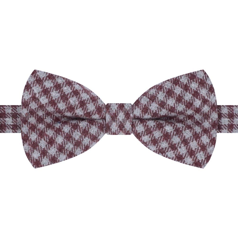 Wełniana Mucha Męska - His Story - Kratka