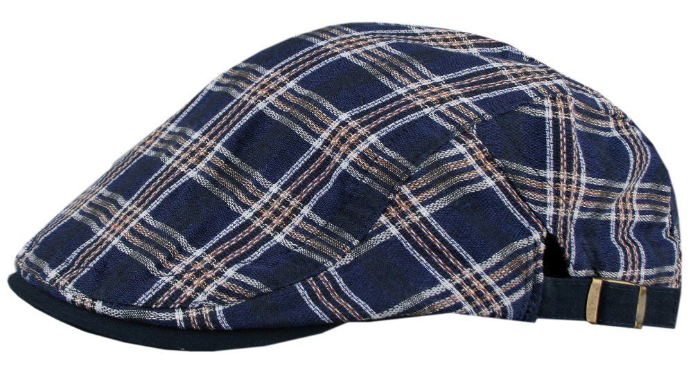 Lekki Kaszkiet Wiosenno-Letni - Alties - Duża Krata, Granat