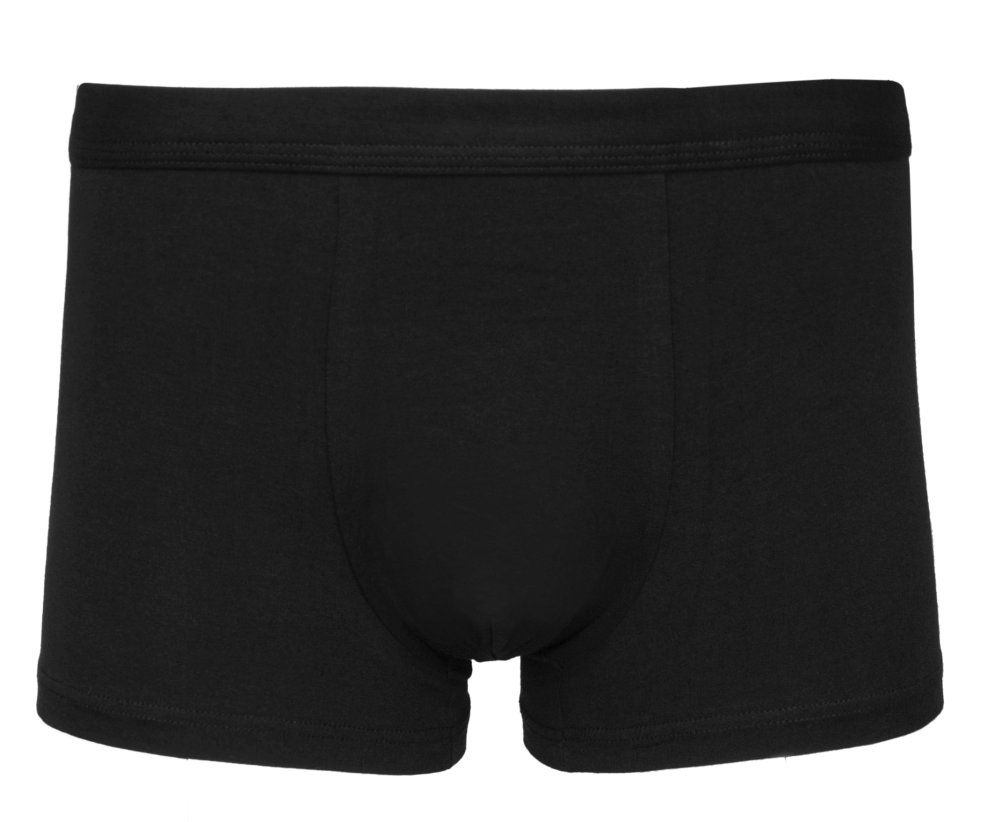 Bokserki Obcisłe, Czarne Gładkie, Jednokolorowe, Bawełniane, Majtki z Elastanem -ALTIES