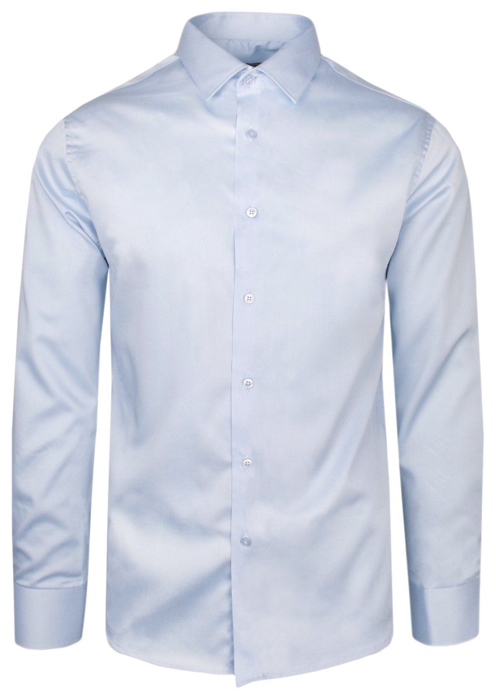 Elegancka Męska Koszula Wizytowa - VICTORIO - Błękitna, Regular