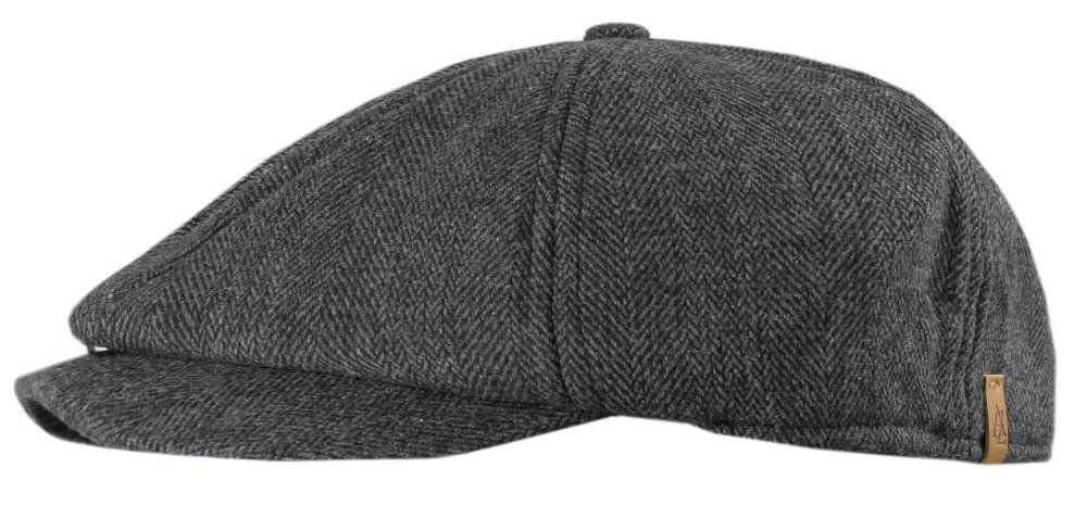 Lekko Ocieplony Męski Kaszkiet - Alties - Krój Peaky Blinders - Grafit