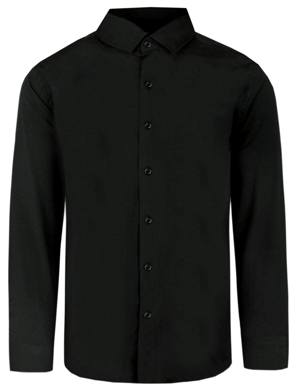 Elegancka Koszula Męska - Victorio - Krój Klasyczny - Czarna