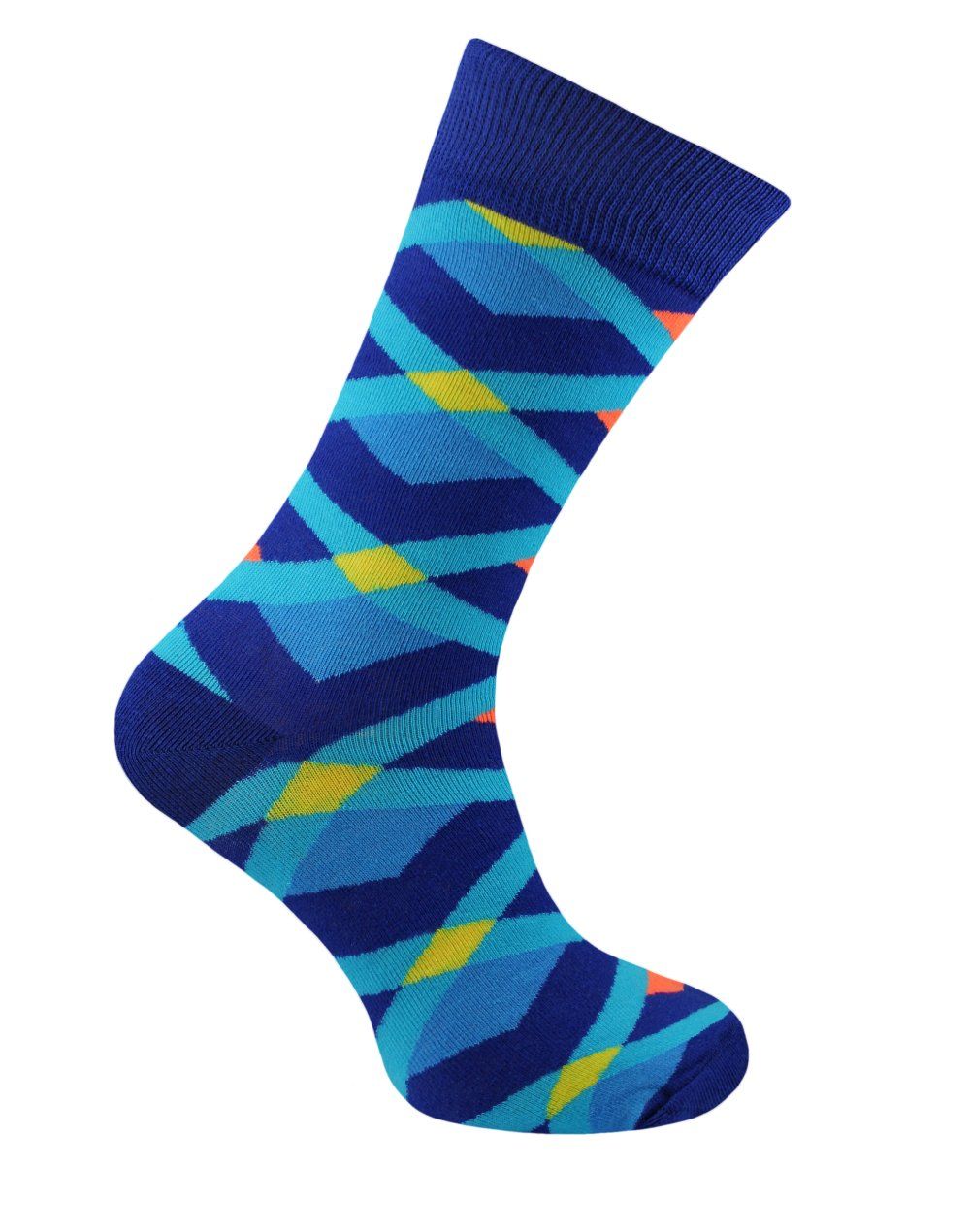 Oryginalne Skarpetki Bawełniane - Alties - Niebieskie, Wzór