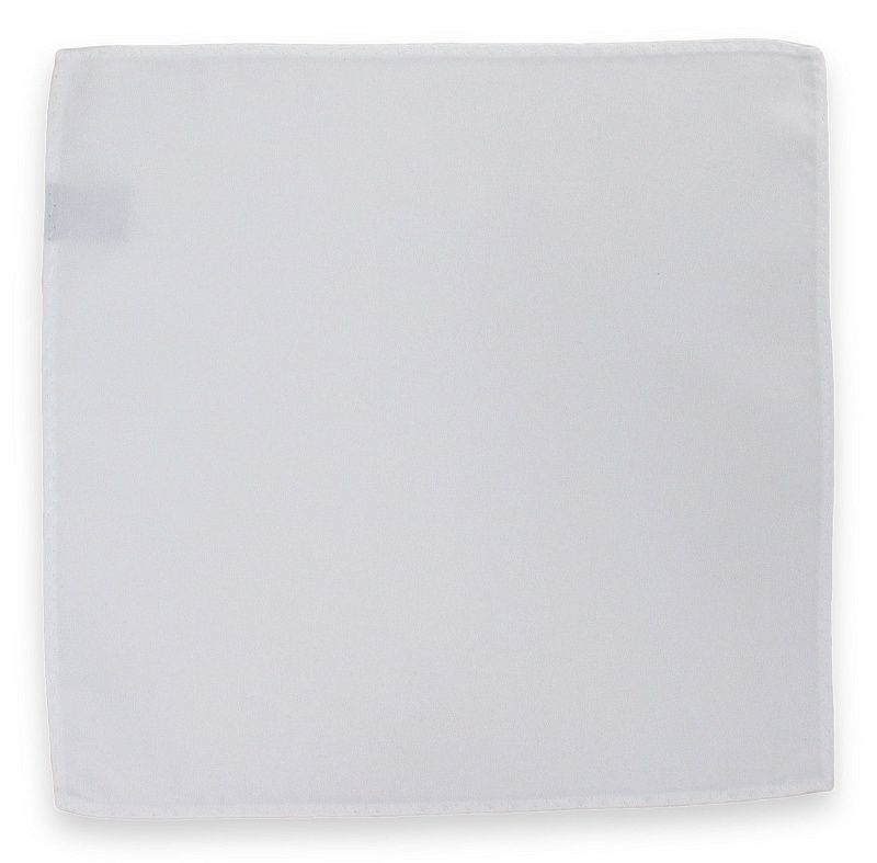 Gustowna, Elegancka Poszetka Męska, Jednolita, ALTIES, Biała