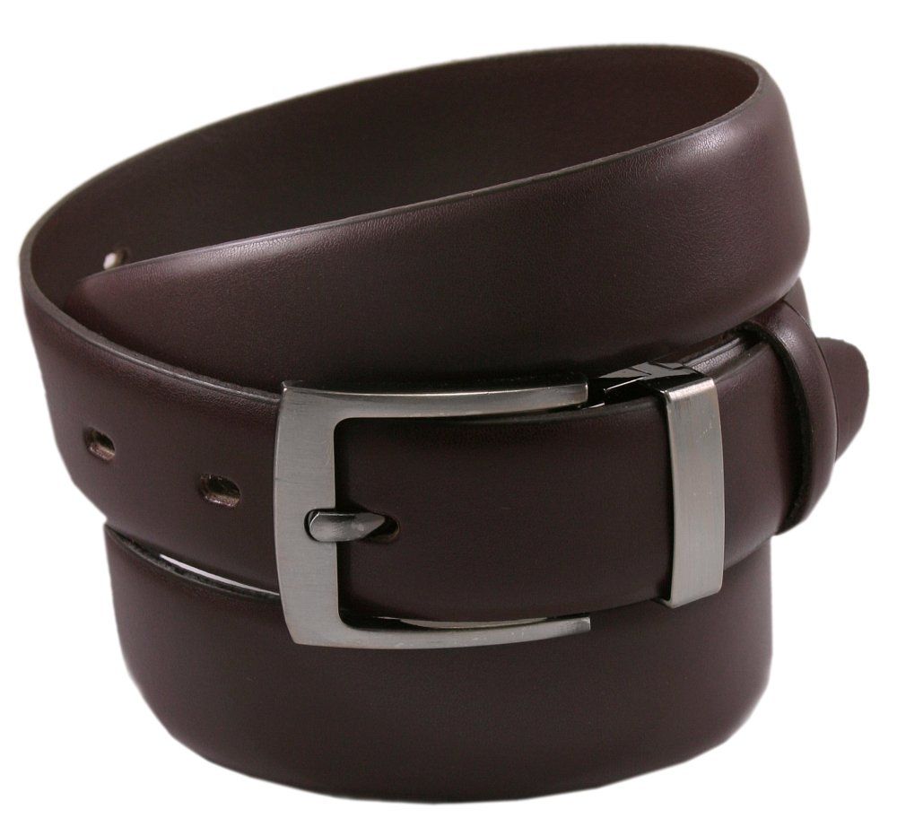 Męski, Skórzany Pasek do Spodni - Zet - Brązowy