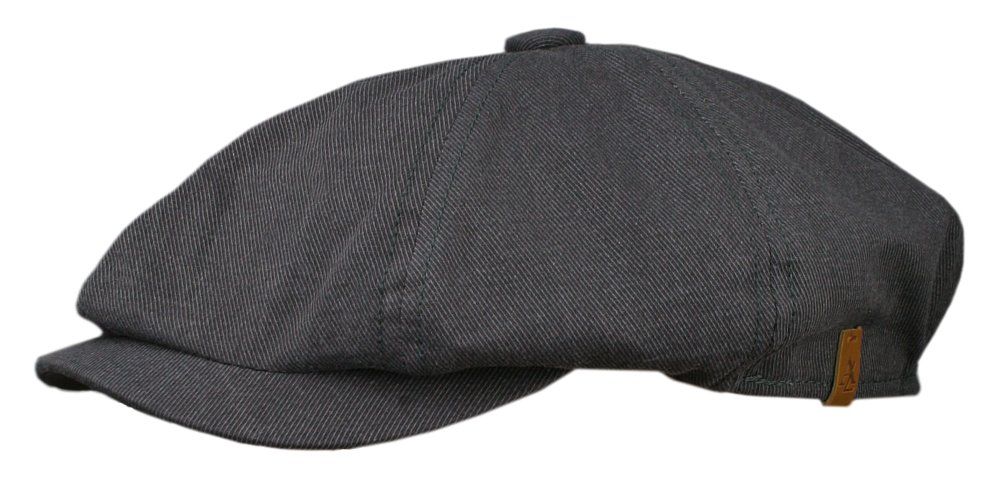Wiosenno-Letni, Lekki Kaszkiet Męski - Alties - Ciemny Szary
