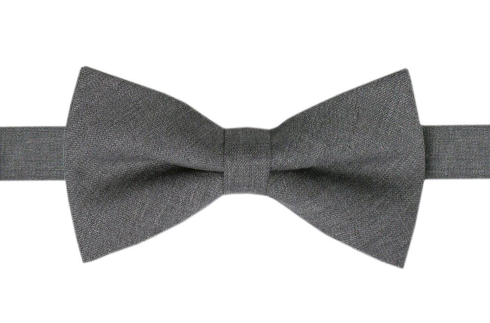 Wełniana Mucha Męska - His Story - Popiel, Melanż