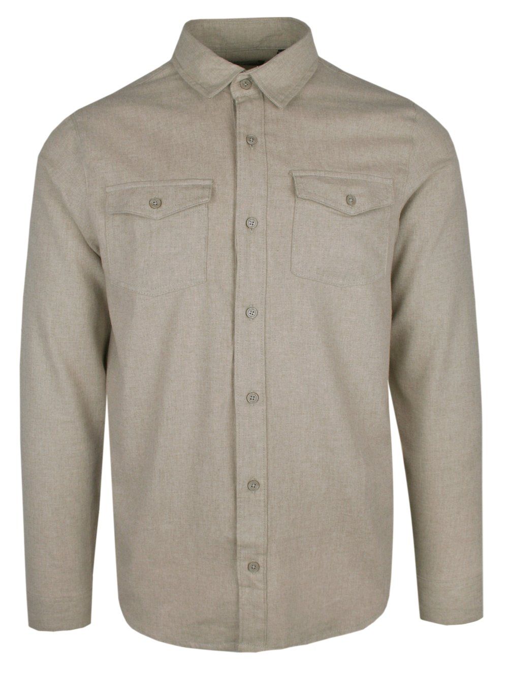 Męska Wygodna Koszula Weekendowa – Brave Soul - Beżowa