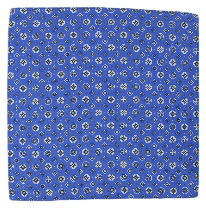 Niebieska Poszetka w Figury Geometryczne, Sześciokąty - 30x30 cm - Alties