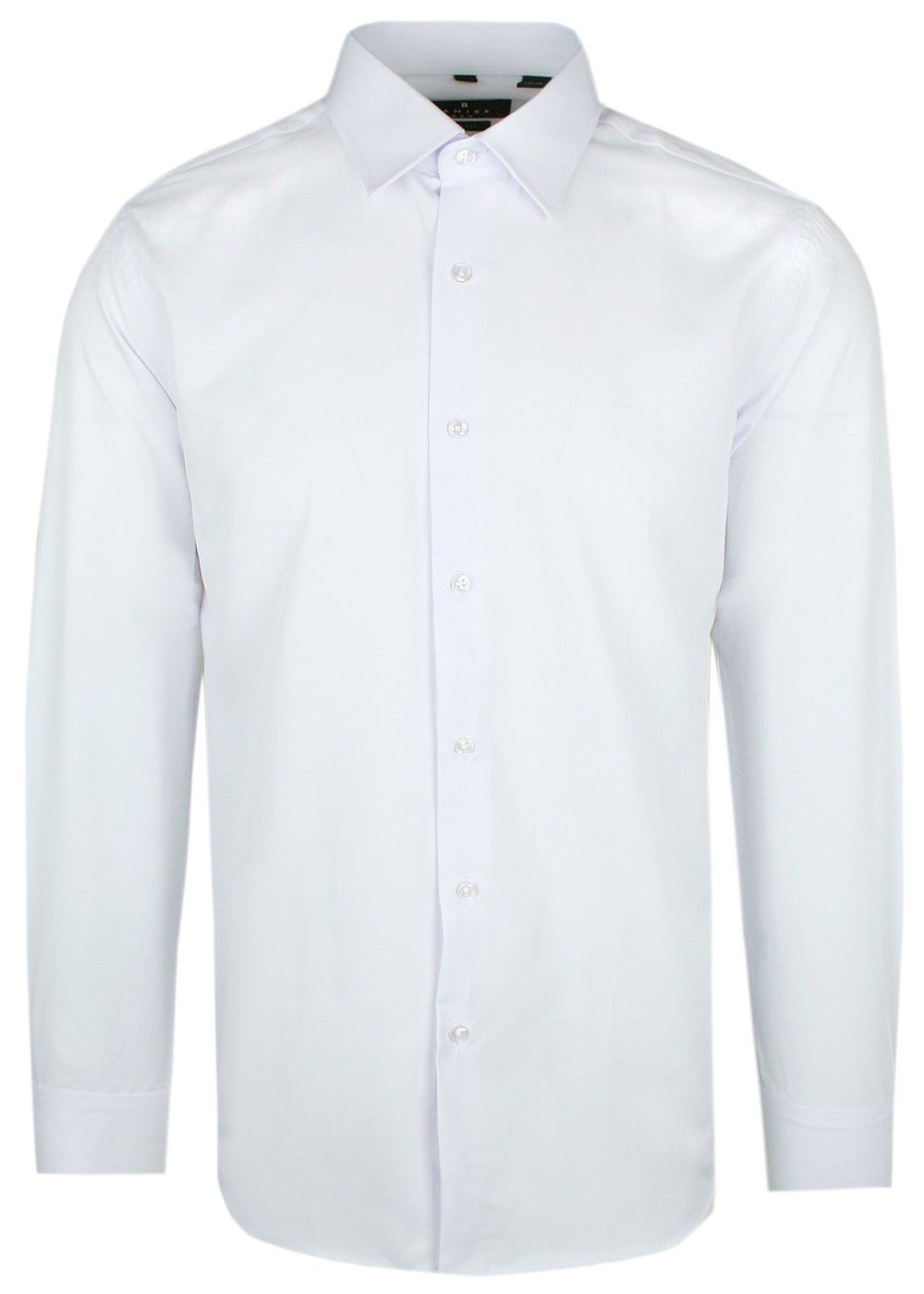 Delikatnie Wyszczuplana Koszula Męska (slim) - Lanier - Biała