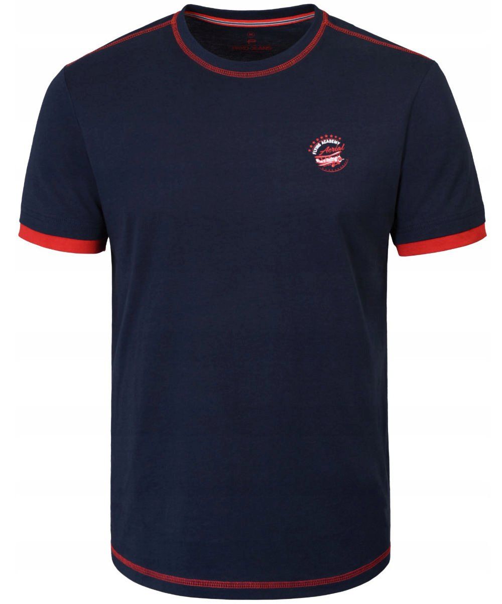 T-Shirt (Koszulka) Męska - Pako Jeans - Granatowa z Logo