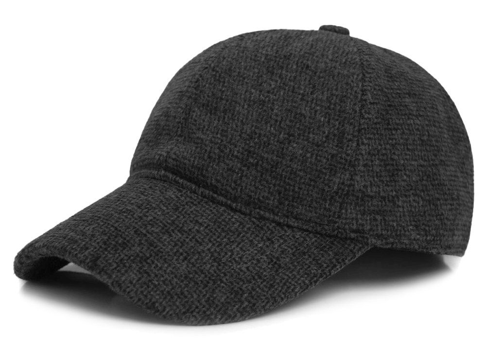 Ocieplana Czapka z Daszkiem - Pako Jeans - Grafitowa