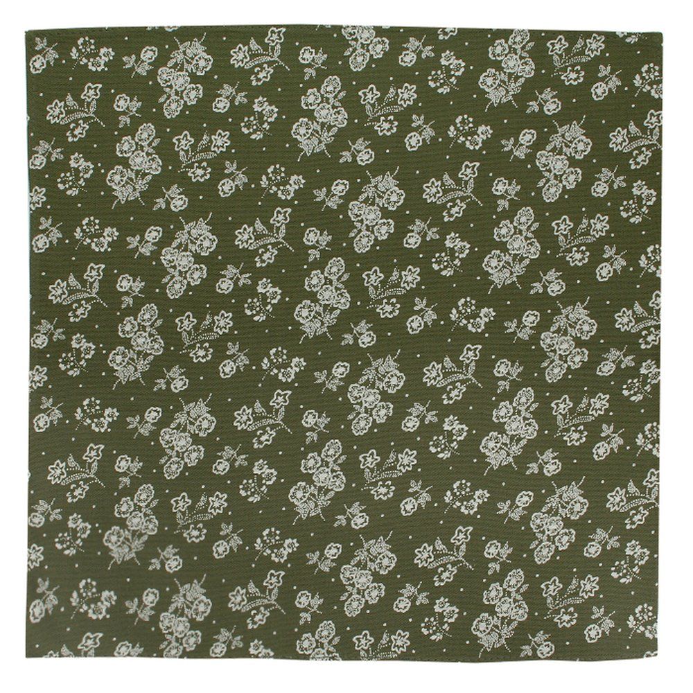 Bawełniana Poszekta His Story - Zielona w Kwiatki