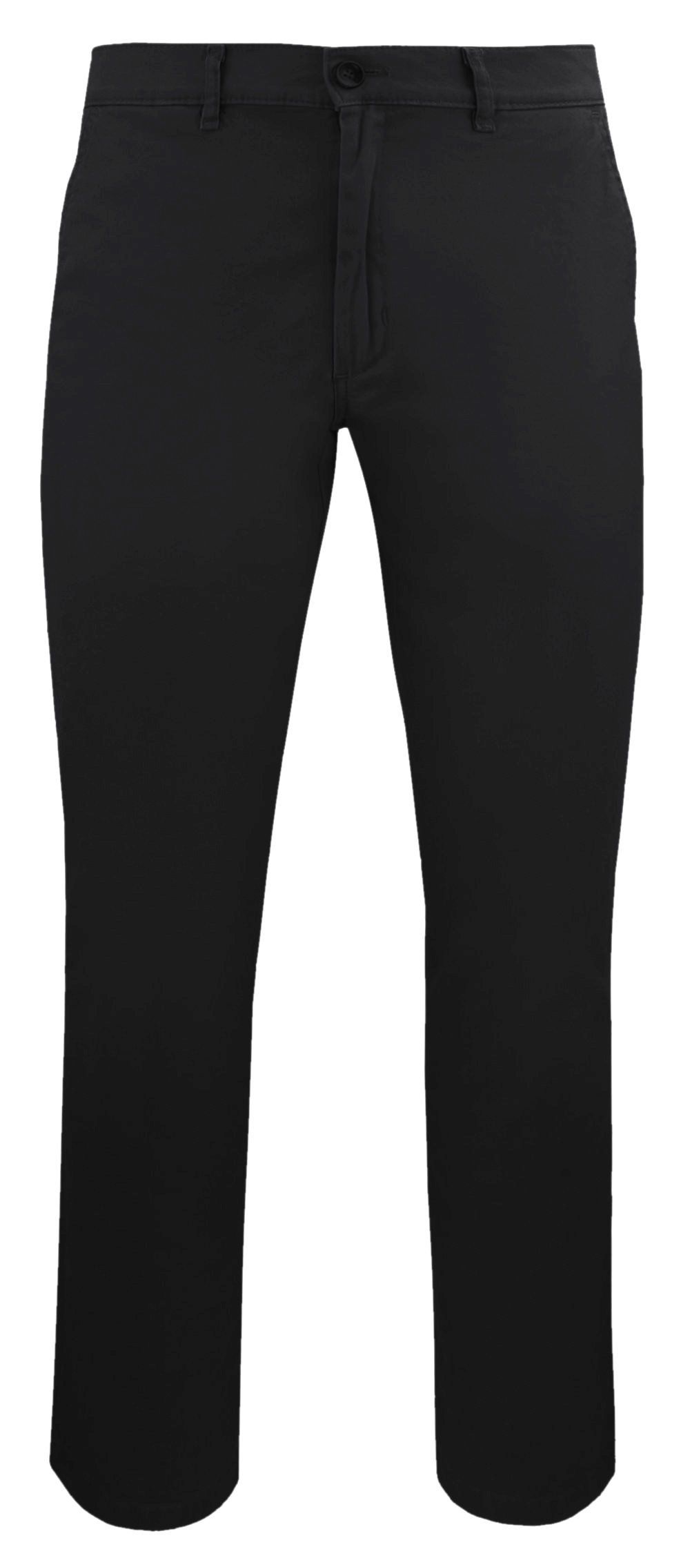 Męskie, Bawełniane Spodnie Typu Chinos - Victorio - Czarne