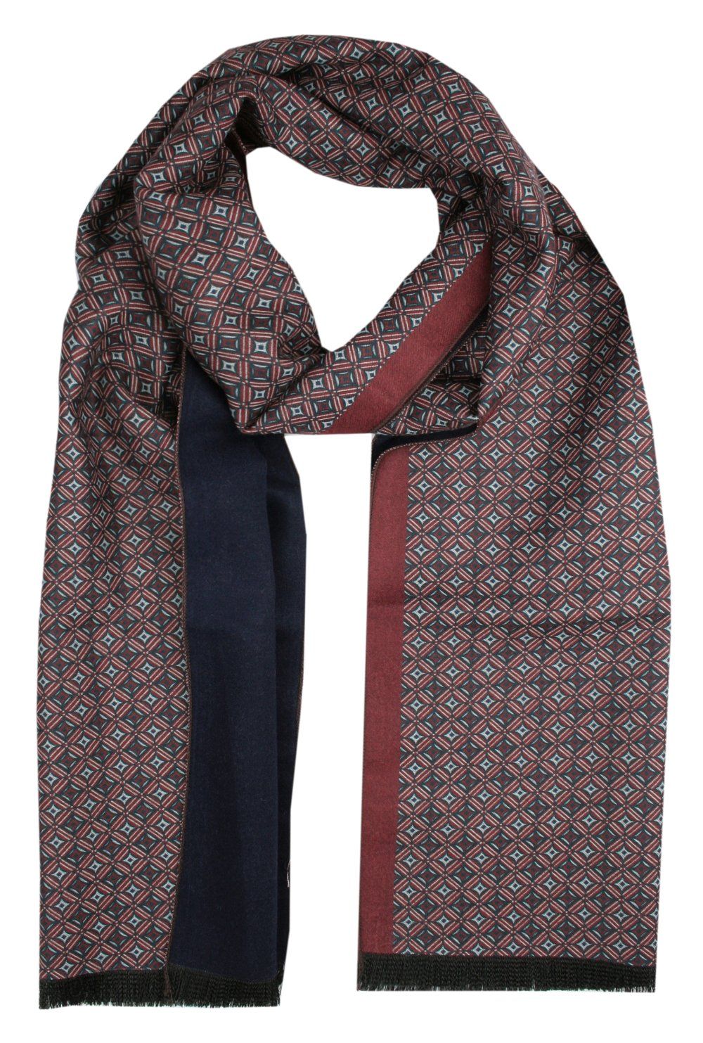 Elegancki Szalik Bawełniany - Alties - Geometryczny, Drobny Wzór