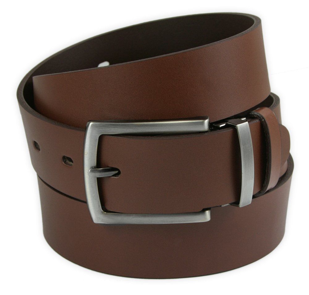 Codzienny Pasek do Jeansów lub Chinosów - Skóra Naturalna - Brązowy