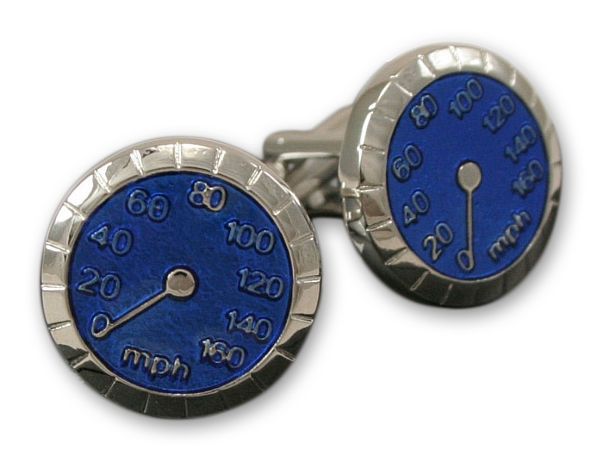 Stylowe, Męskie Spinki do Mankietów - ALTIES - Prędkościomierz