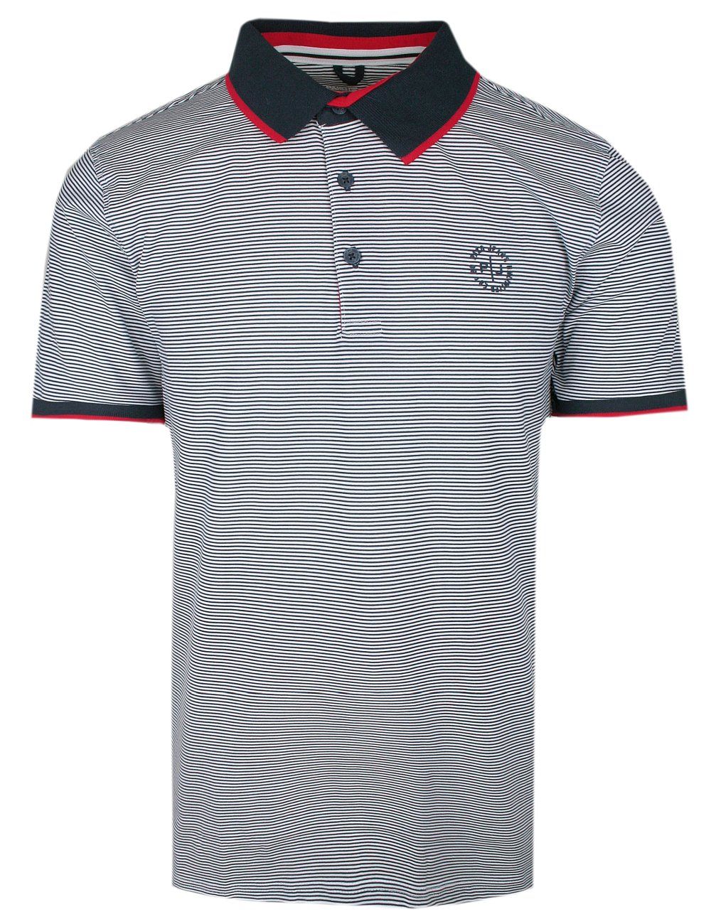 Koszulka Polo, Męska - Pako Jeans - Drobny Prążek