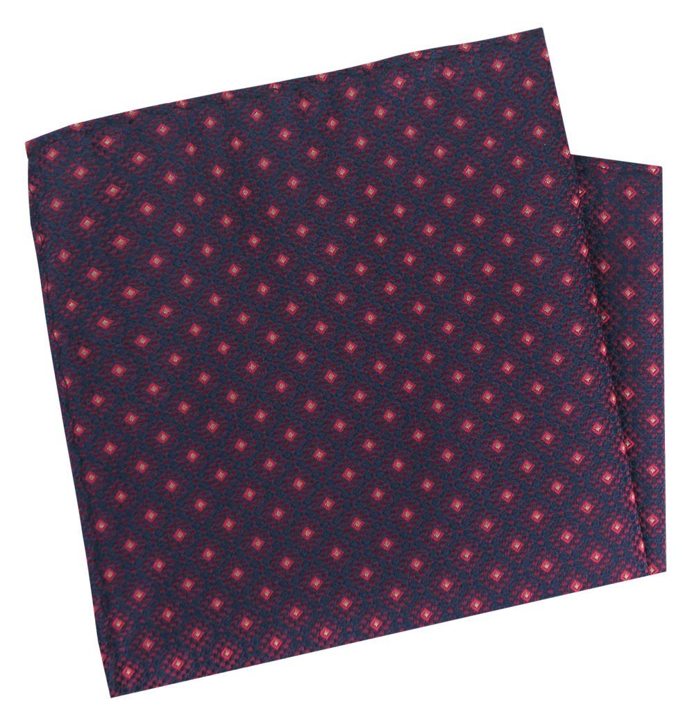 Poszetka Męska, Elegancka - Alties - Groszek na Granatowym Tle