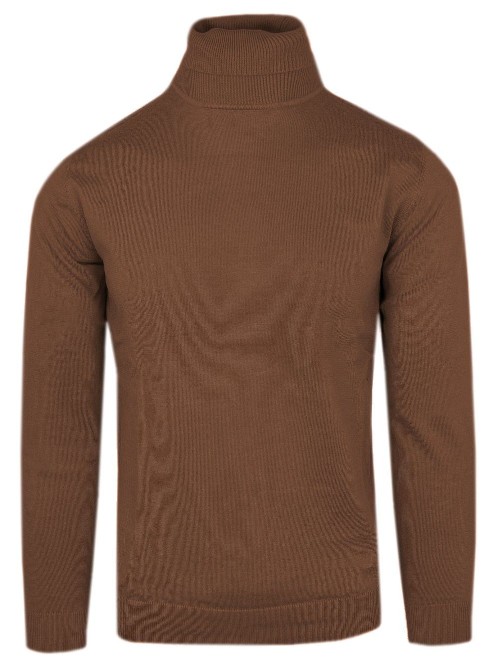 Golf Męski Bawełniany - Adriano Guinari - Camelowy