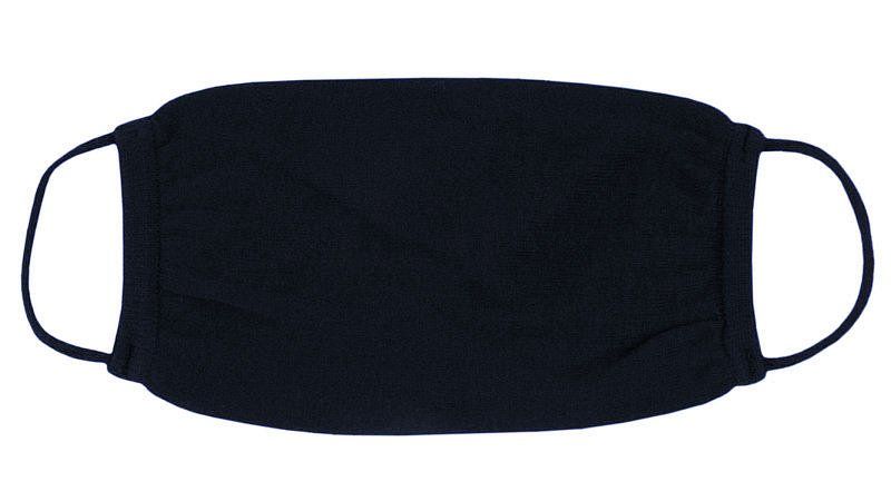 Maseczka Ochronna na Twarz, Ciemna Granatowa, Bawełniana -STEVEN- Wielorazowa, Dwuwarstwowa