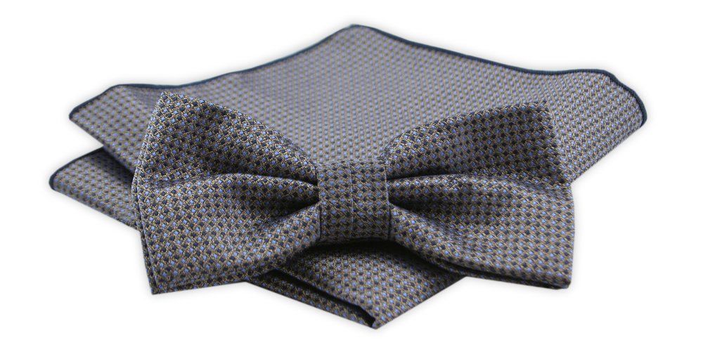 Zestaw: Mucha z Poszetką - Alties - Drobny Wzór w Groszki