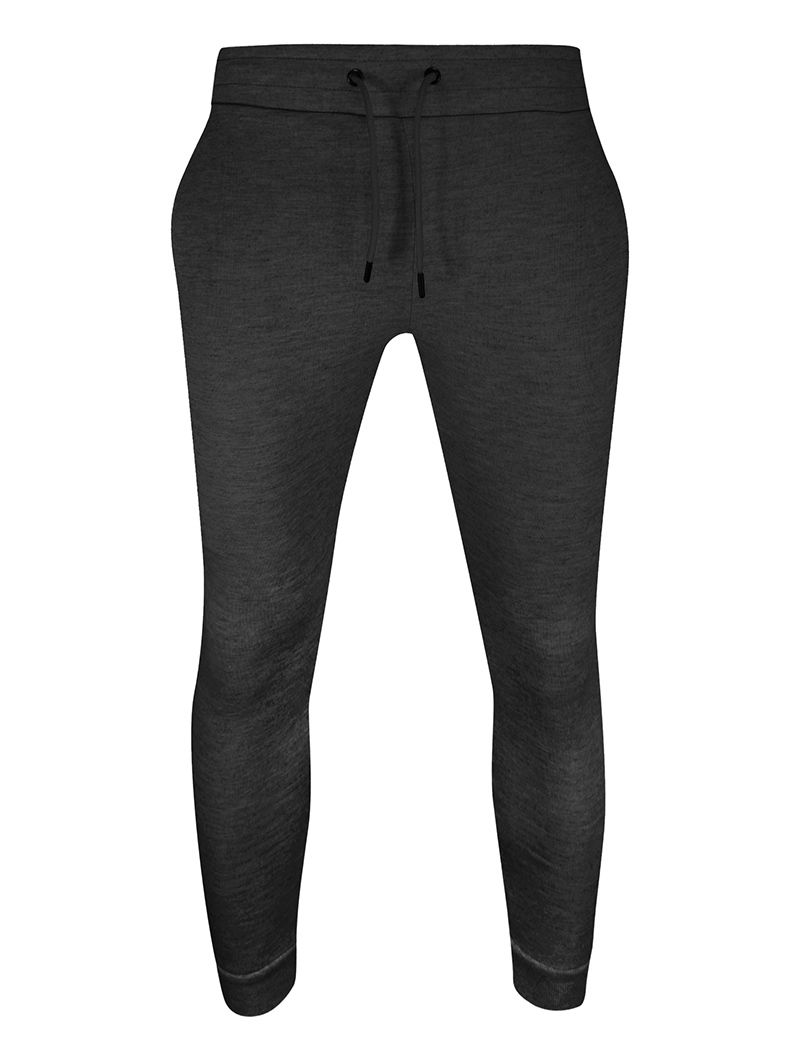Spodnie Dresowe Popielate, Ciemne Sportowe Męskie ze Ściągaczami, Zwężane -Brave Soul