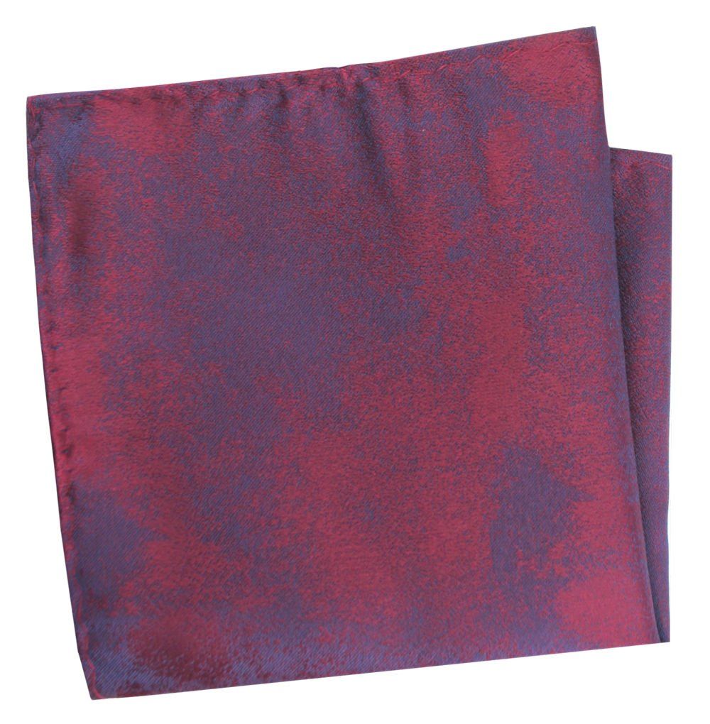 Poszetka Męska, Elegancka - Alties - Melanż Czerwieni i Bordo