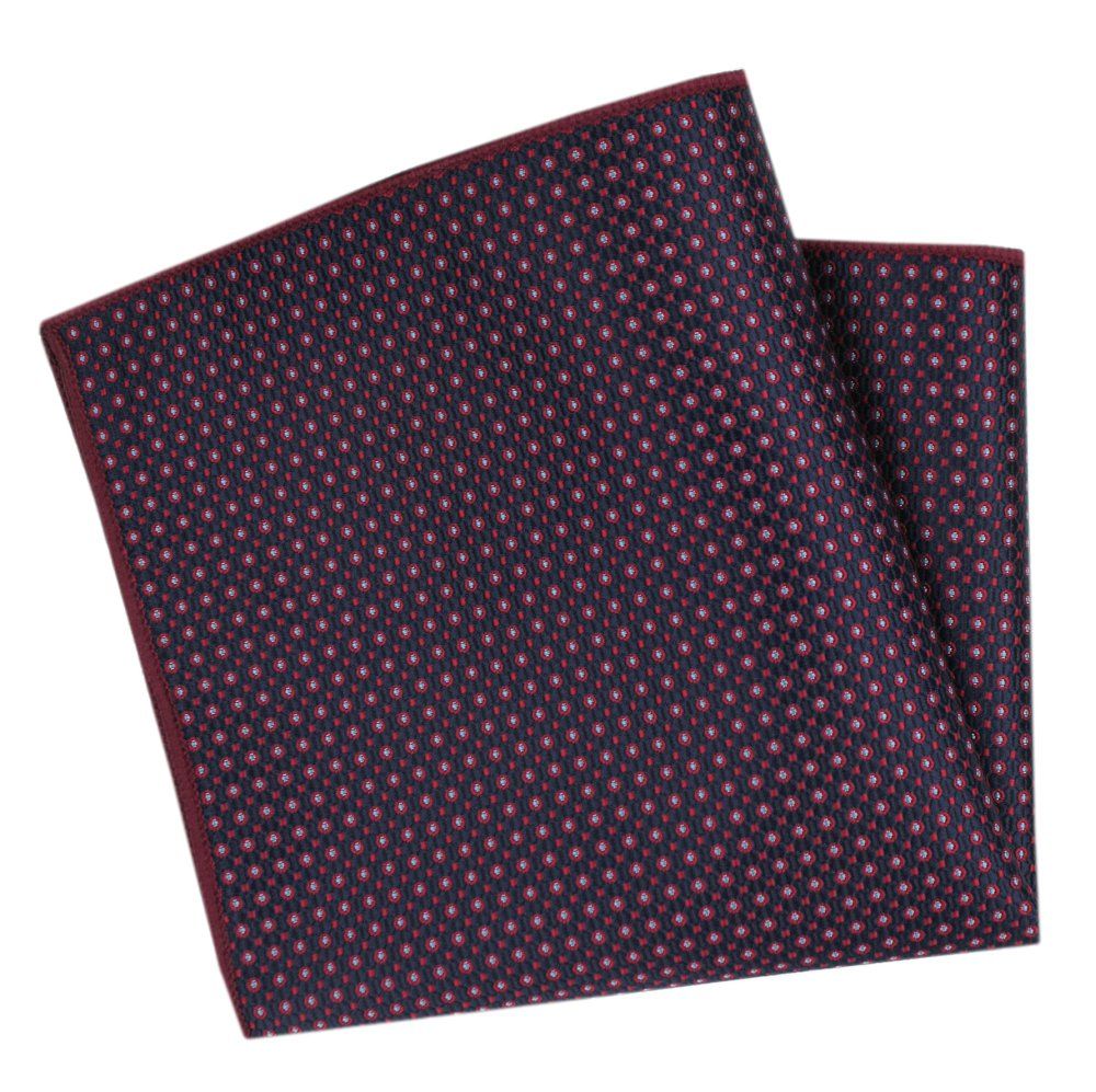 Męska, Elegancka Poszetka - Alties - Drobny Wzór Geometryczny