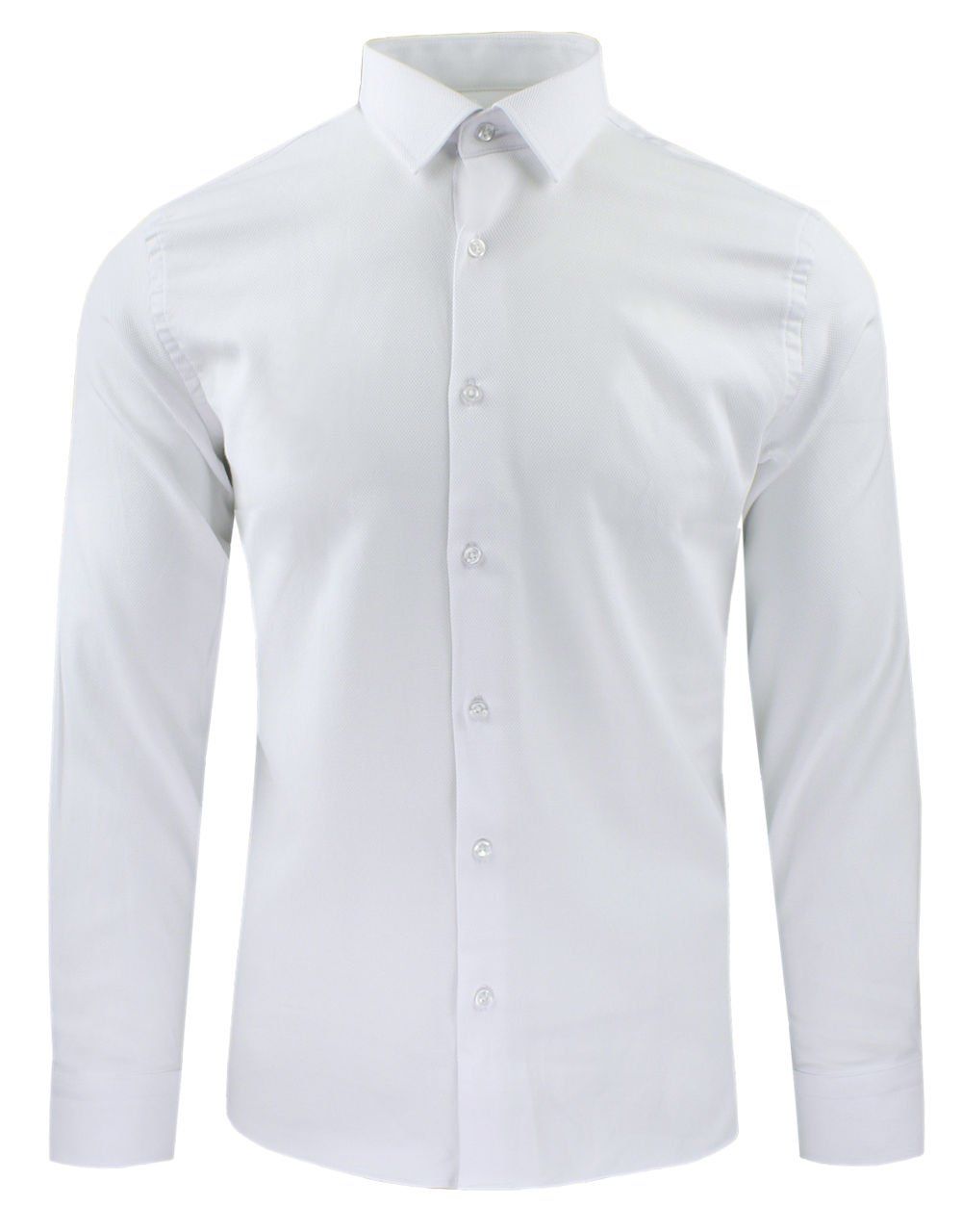 Koszula Wizytowa Męska - Prosty Krój - Victorio - Biała, Elegancka
