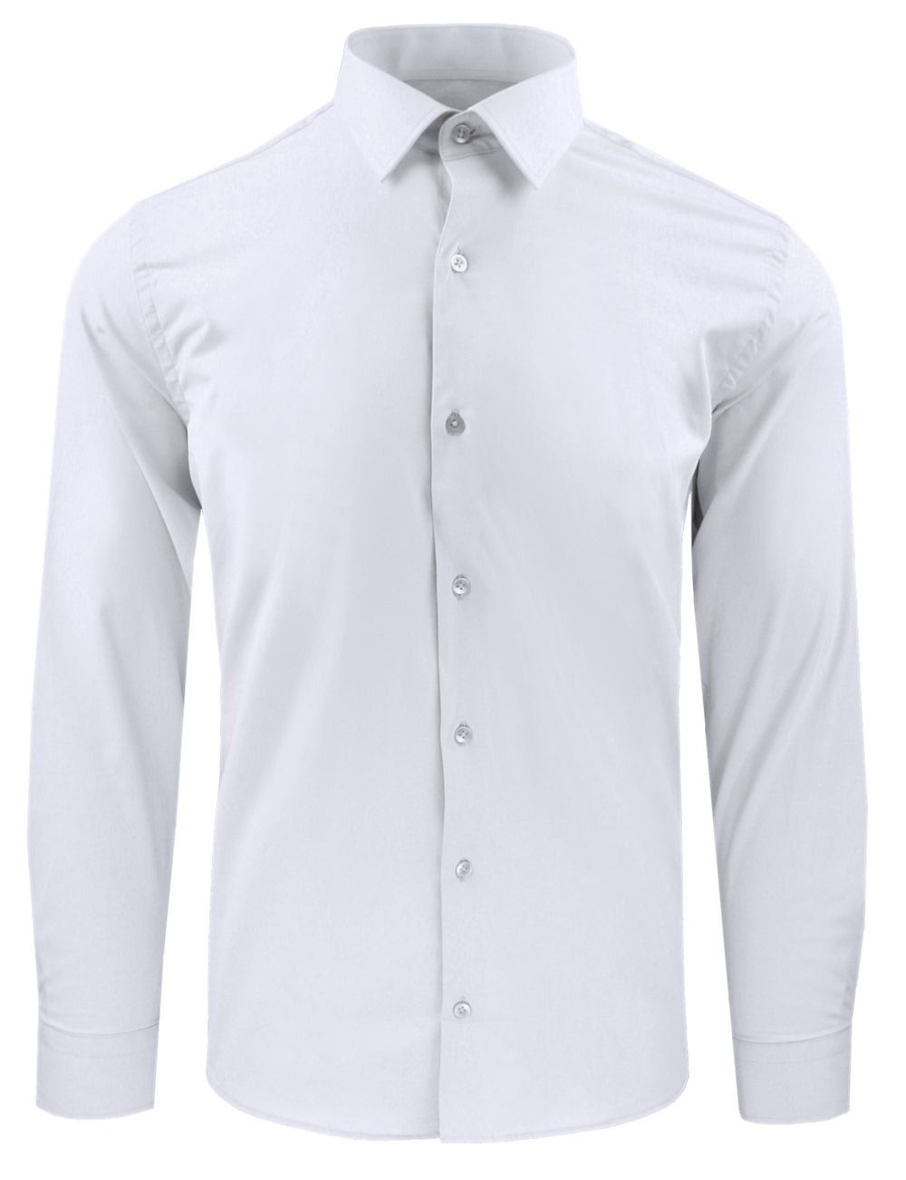 Koszula Wizytowa Męska - Prosty Krój - Victorio - Biała