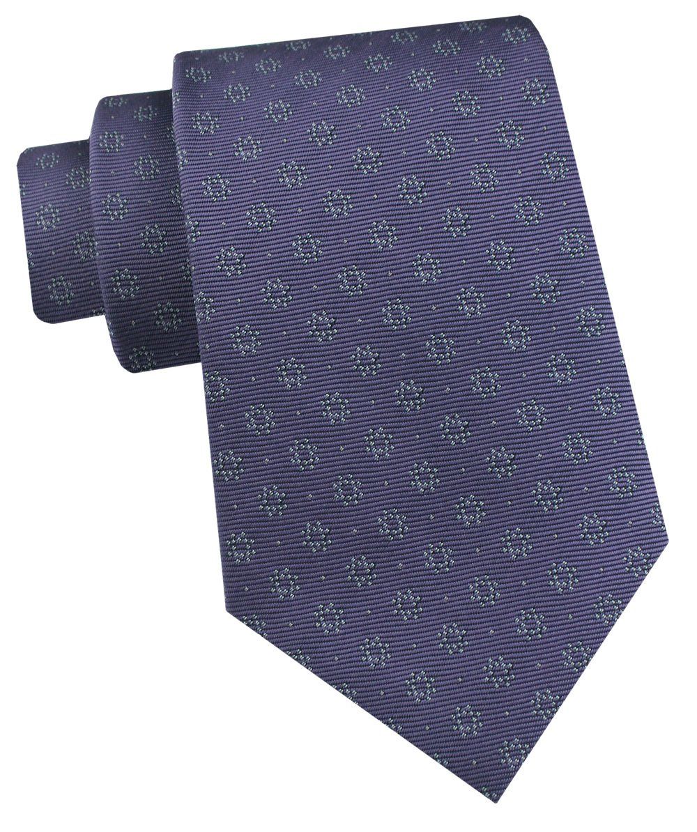 Krawat Męski - Angelo di Monti - Fiolet w Groszek