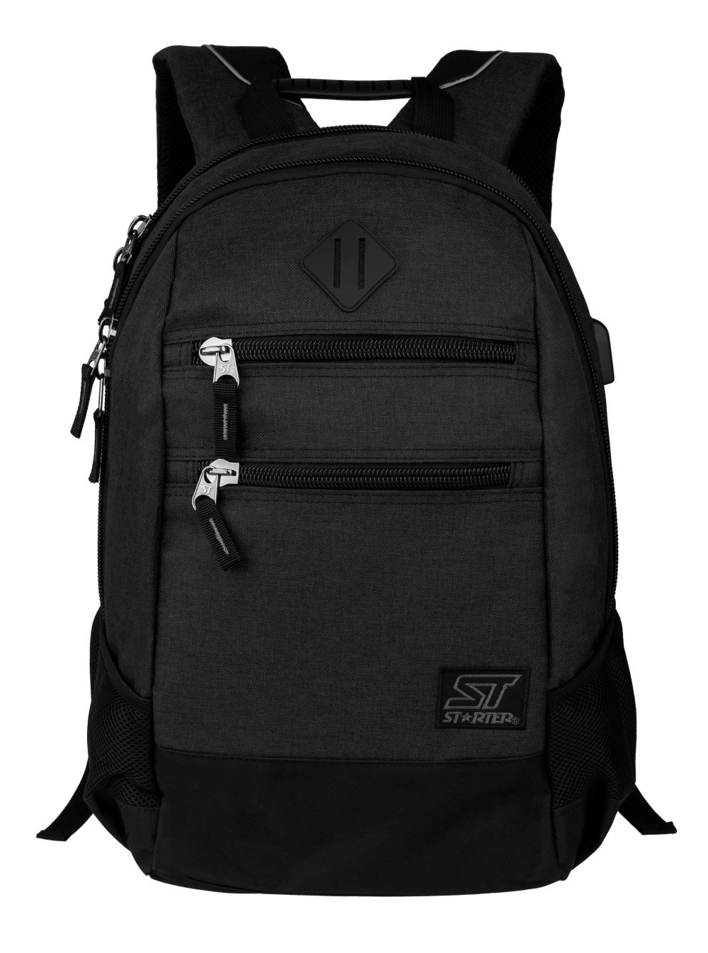 Sportowo-Szkolny Plecak - Ciemny Grafit - Starter - Usztywniony i Pojemny