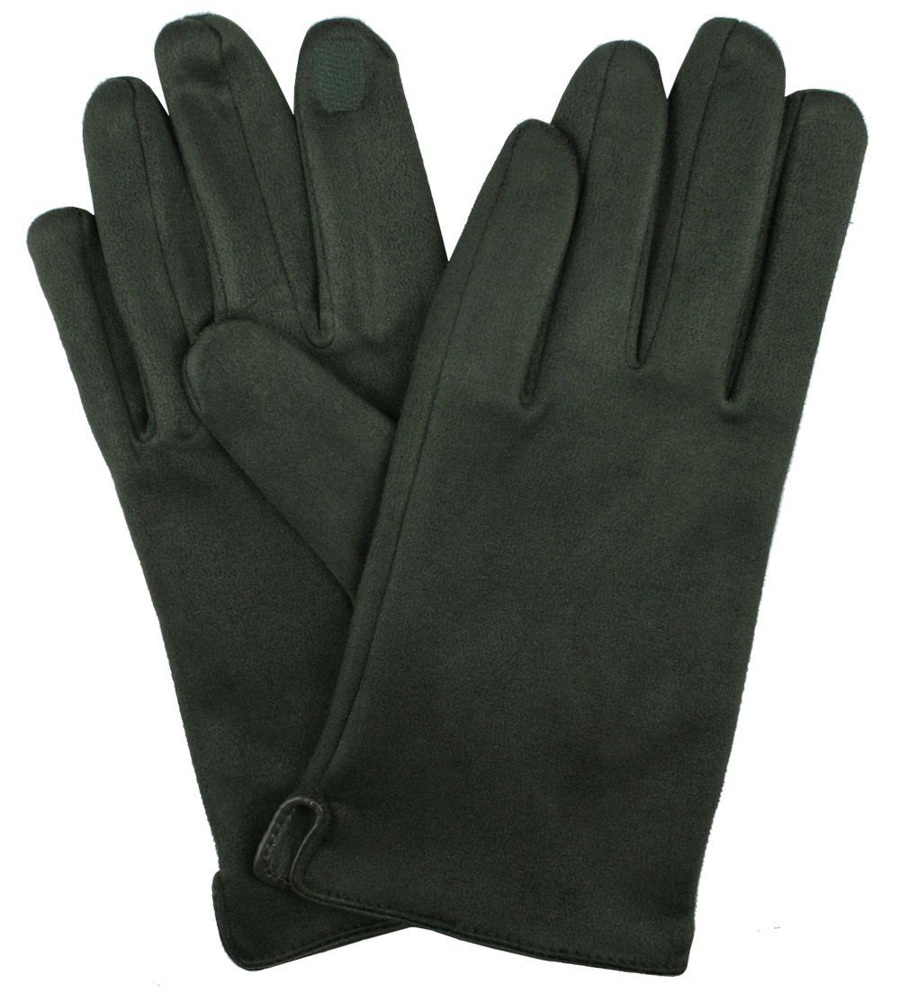 Miękkie i Delikatne Rękawiczki Męskie - Bawełniane - Ciemna Zieleń