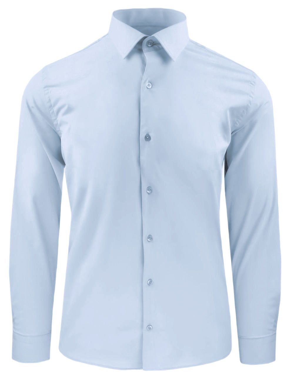 Wizytowa Koszula Bawełniana, Męska (Regular) - Victorio - Błękitna