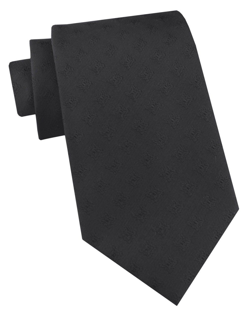 Krawat Męski - Angelo di Monti - Jednokolorowy, Czarny
