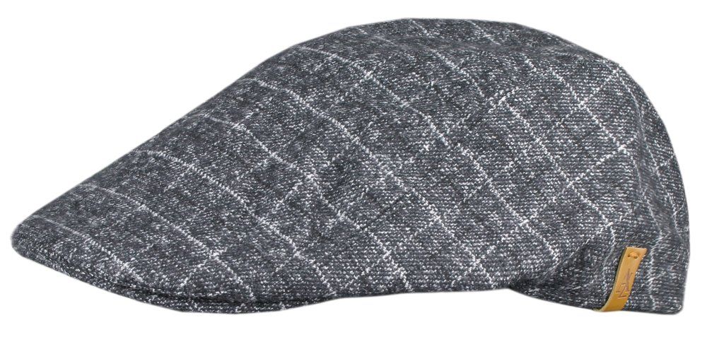 Lekko Ocieplony Kaszkiet - Alties - Drobna Kratka - Grafitowy