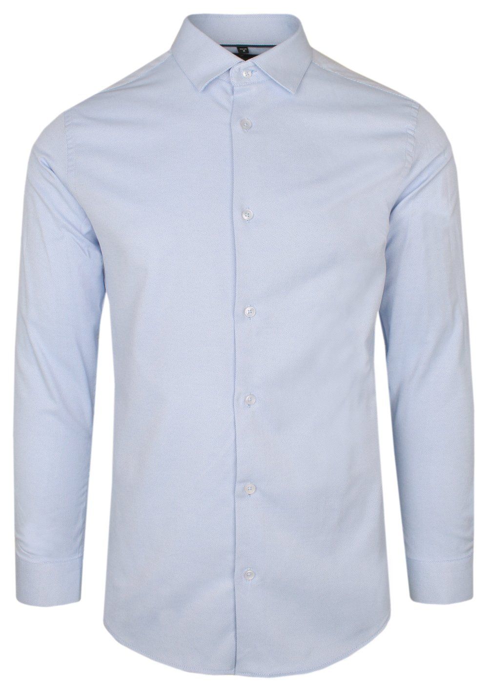 Koszula Wizytowa, Długi Rękaw, Jasnobłękitna, Taliowana, SLIM -Victorio