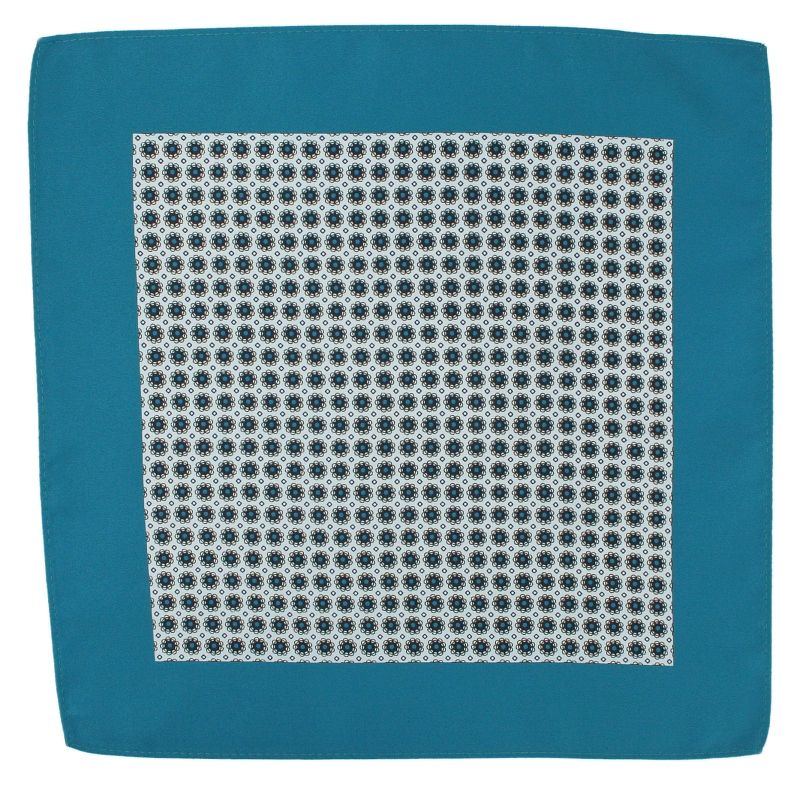 Stylowa Poszetka Męska w Grochy, Alties, Biało-Niebieska