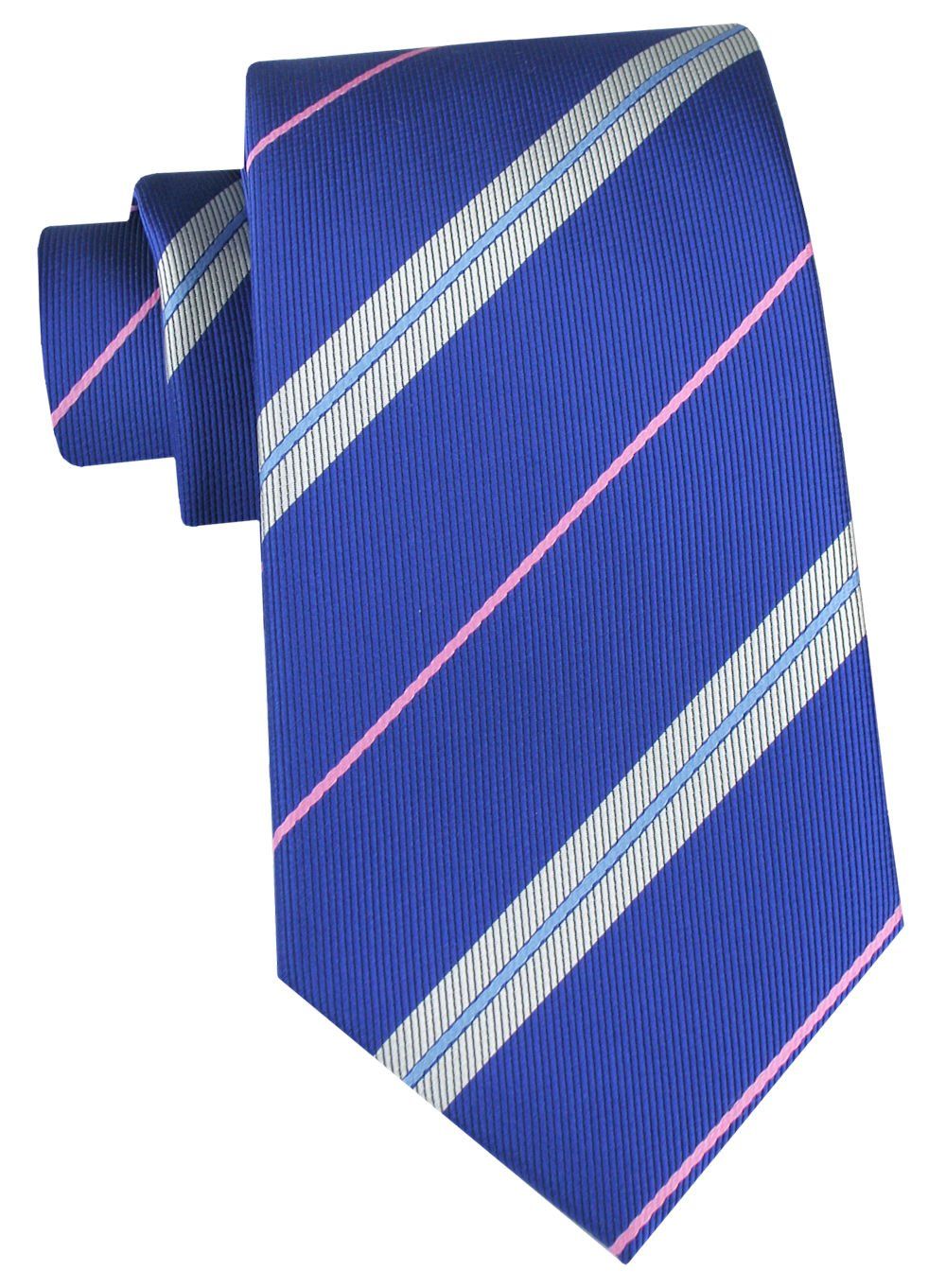 Klasyczny Krawat Klubowy - Alties - Niebieski, Prążek
