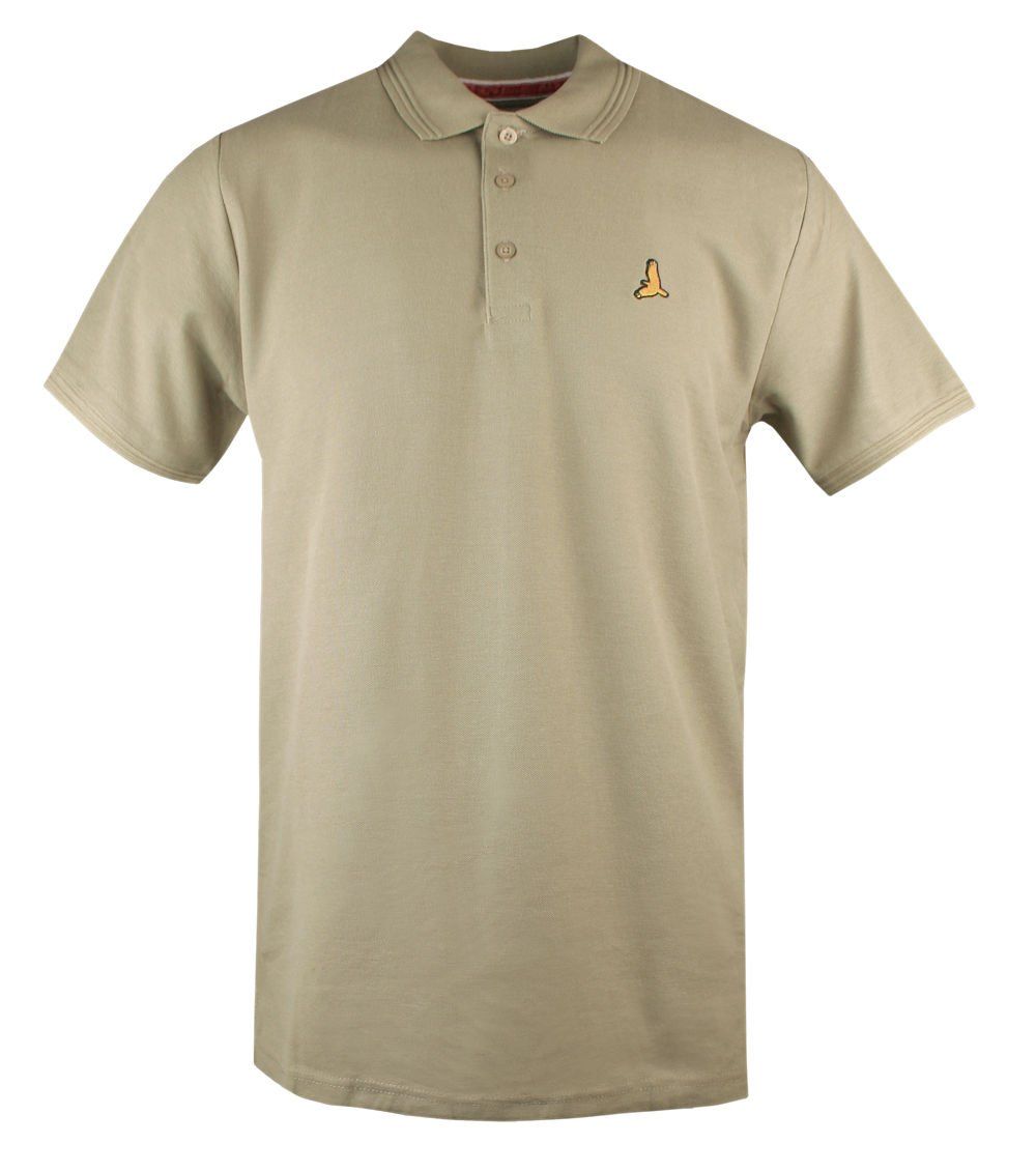 Klasyczna, Męska Koszulka Polo - Brave Soul - Beżowa