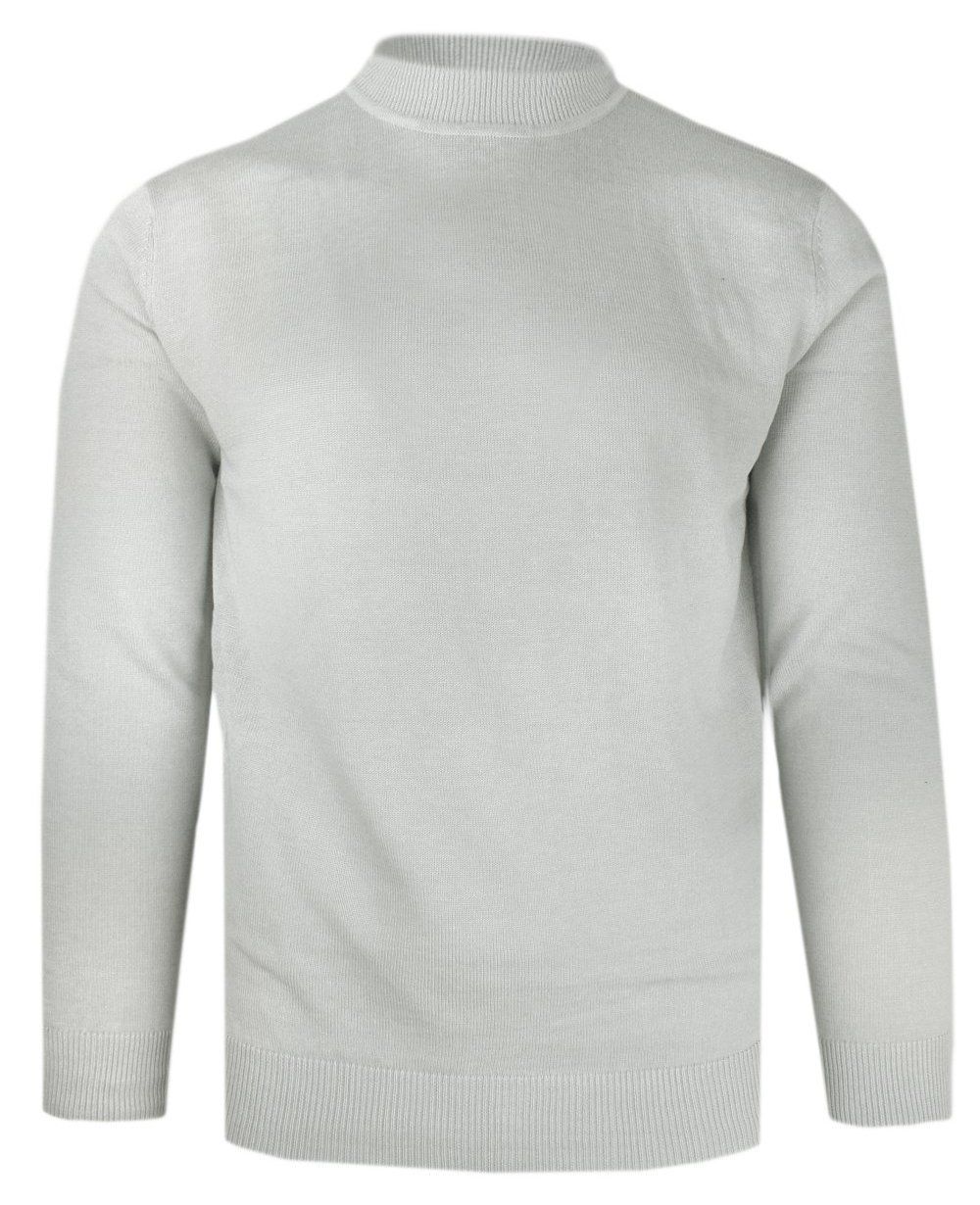 Półgolf, Prosty Krój, Klasyczny, Elegancki, Męski -Brave Soul - Gołębi Kolor