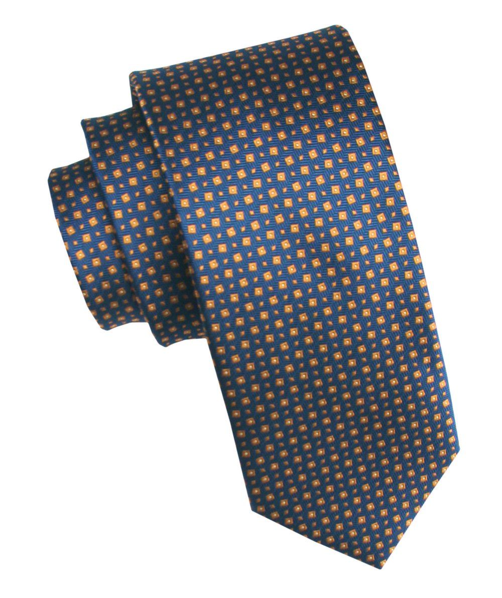 Elegancki i Modny Męski Krawat - Angelo di Monti - Granat, Drobny Wzorek