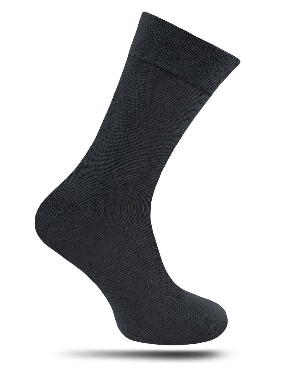 Skarpetki Męskie, Grafitowe Jednokolorowe, Bezuciskowe, 100% BAWEŁNA -NADIR