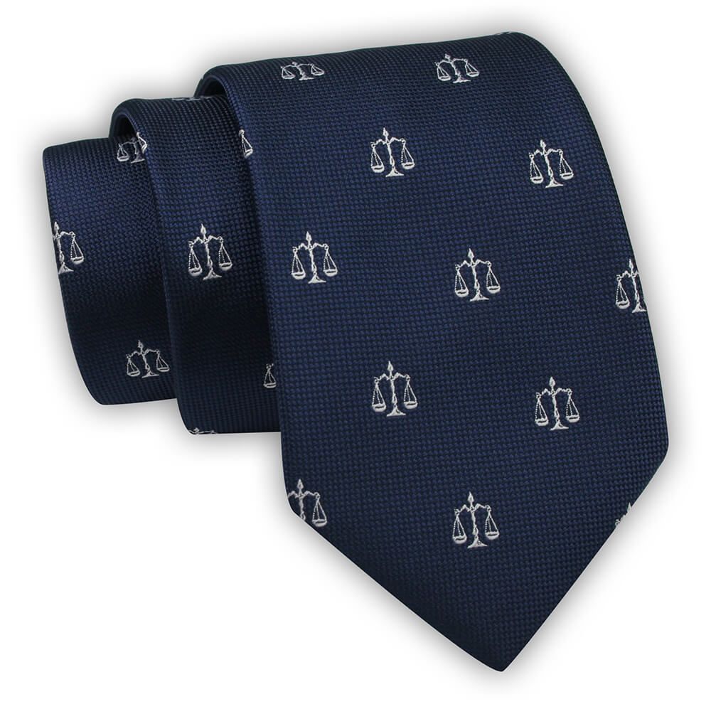 Krawat Alties (7 cm) - Znaki Zodiaku: WAGA