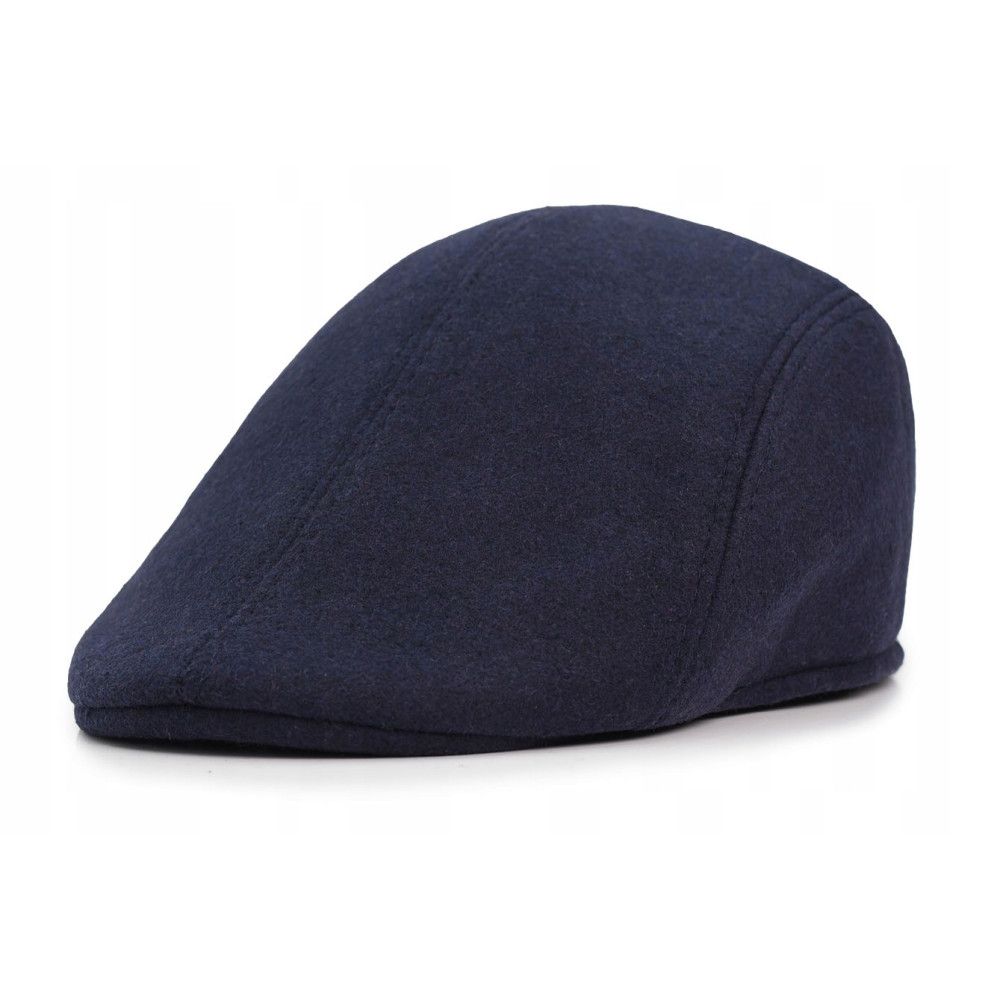 Męski Kaszkiet Przejściowy (Jesienno-Zimowy) - Pako Jeans - Granatowy