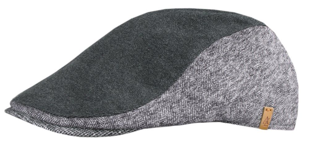 Męski Kaszkiet z Delikatnym Ociepleniem - Alties - Popiel i Grafit